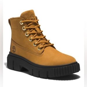NEW Timberland Greyfield Waterproof Leather Boot (Women) in Wheat